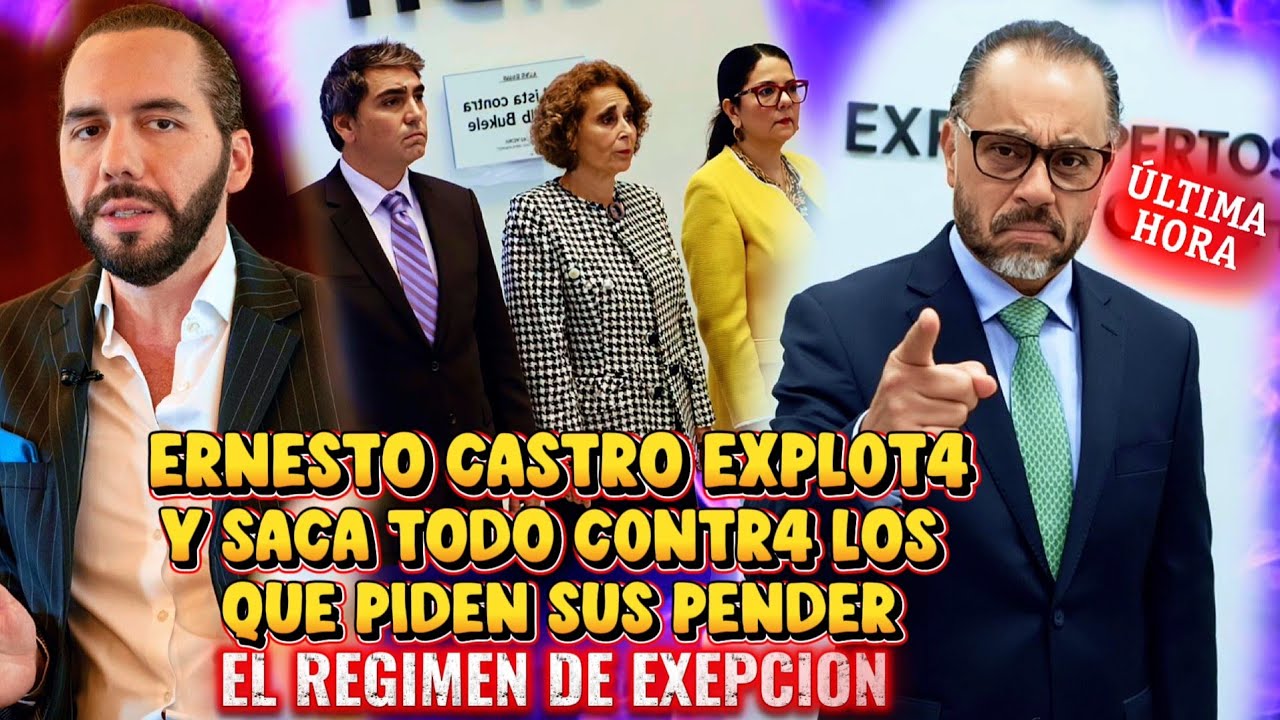 BOMBAZO ERNESTO CASTRO EXPL0T4 Y SACA TODO A LA LUZ EN DEFENZA DE NAYIB BUKELE EXPERTOS B4SURAS 😡