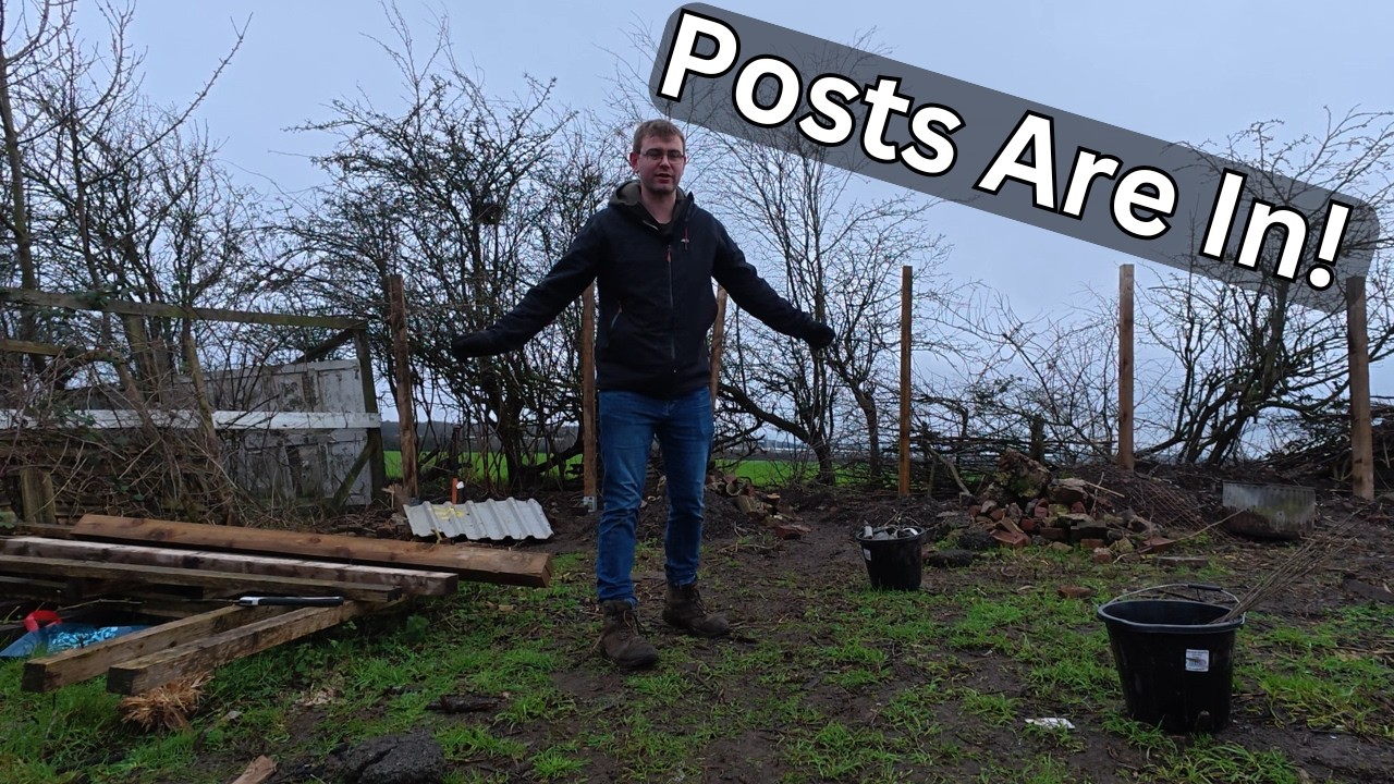 The Final Fence Posts Go In