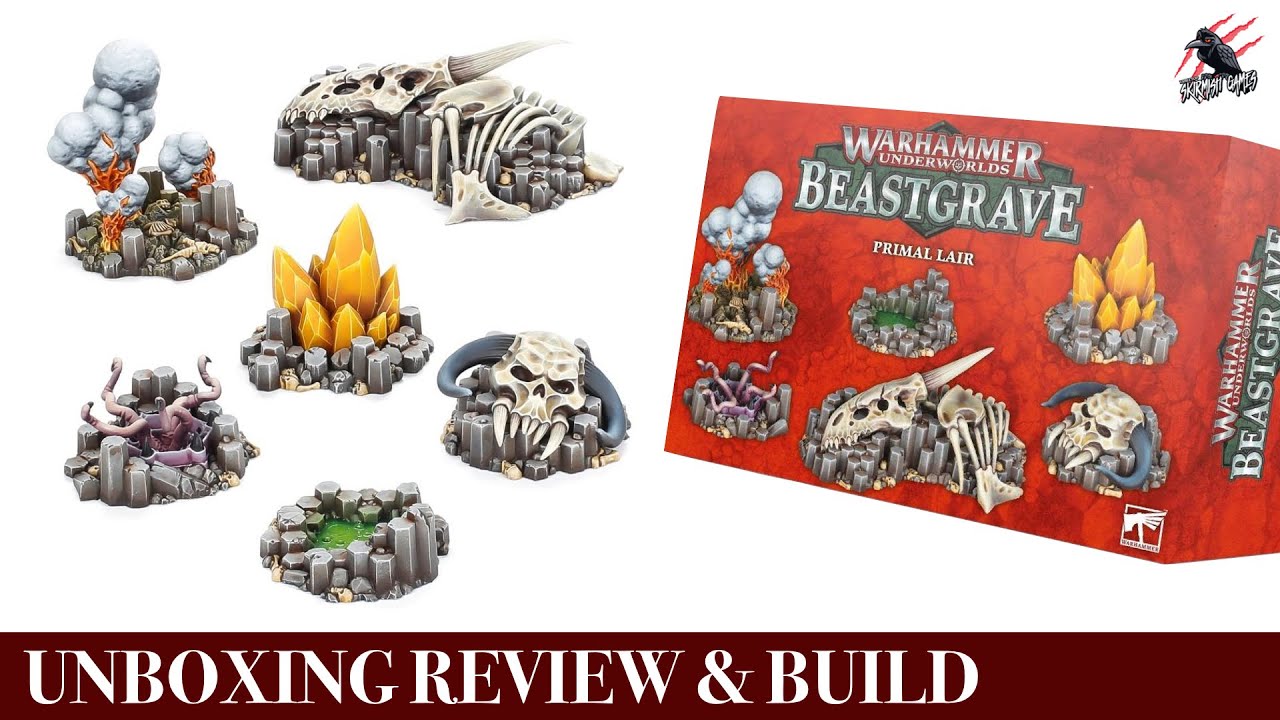 WARHAMMER UNDERWORLDS TERRAIN - BEASTGRAVE PRIMAL LAIR - Unboxing Build Review - Great For Warcry!