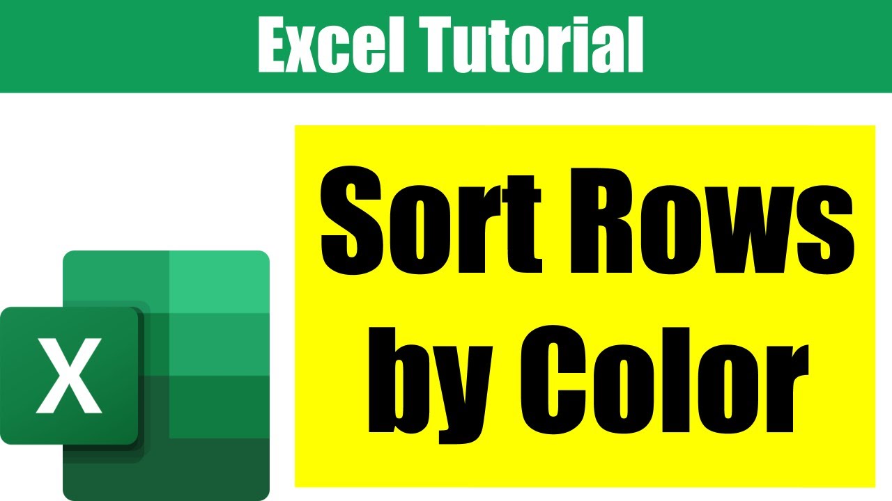 How to Custom Sort a Table by Color in Excel | Excel Tutorial