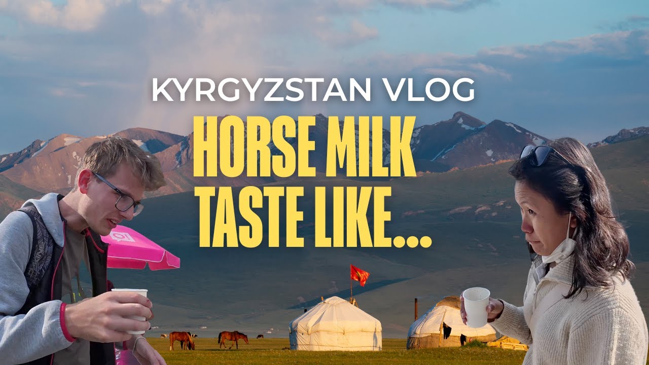 Trying the MOST FAMOUS MILK in Kyrgyzstan ( Teaching Tom Speaks in Indonesia )