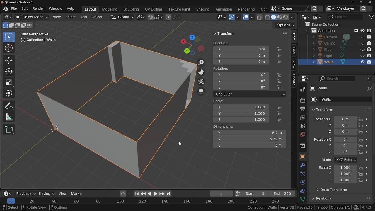 Blender. Моделювання шкільного кабінету #1