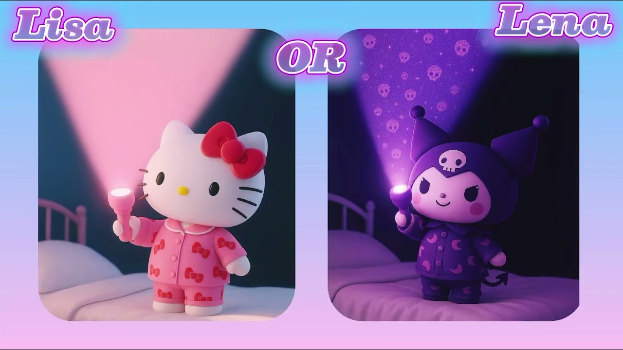 Lisa or Lena? Decide Between Hello Kitty and Kuromi Styles!