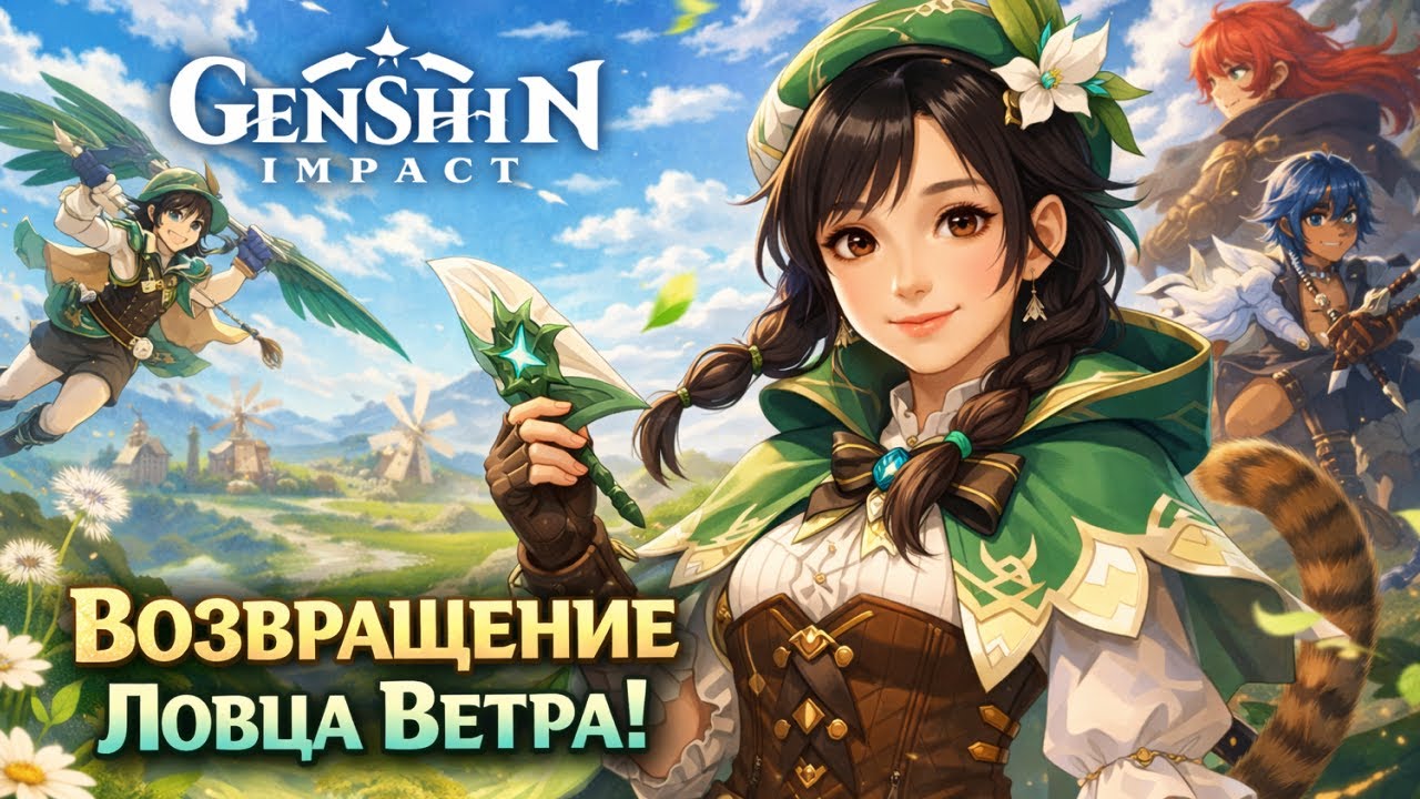 Возвращение ловца ветра ♥ Genshin Impact