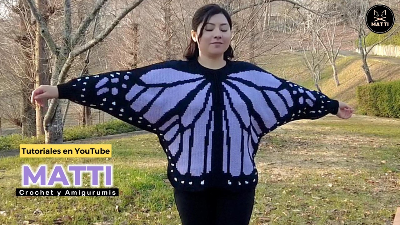 C&aacute;rdigan de Mariposa a Crochet 🦋 | Tutorial Paso a Paso PARTE 1 by MATTI