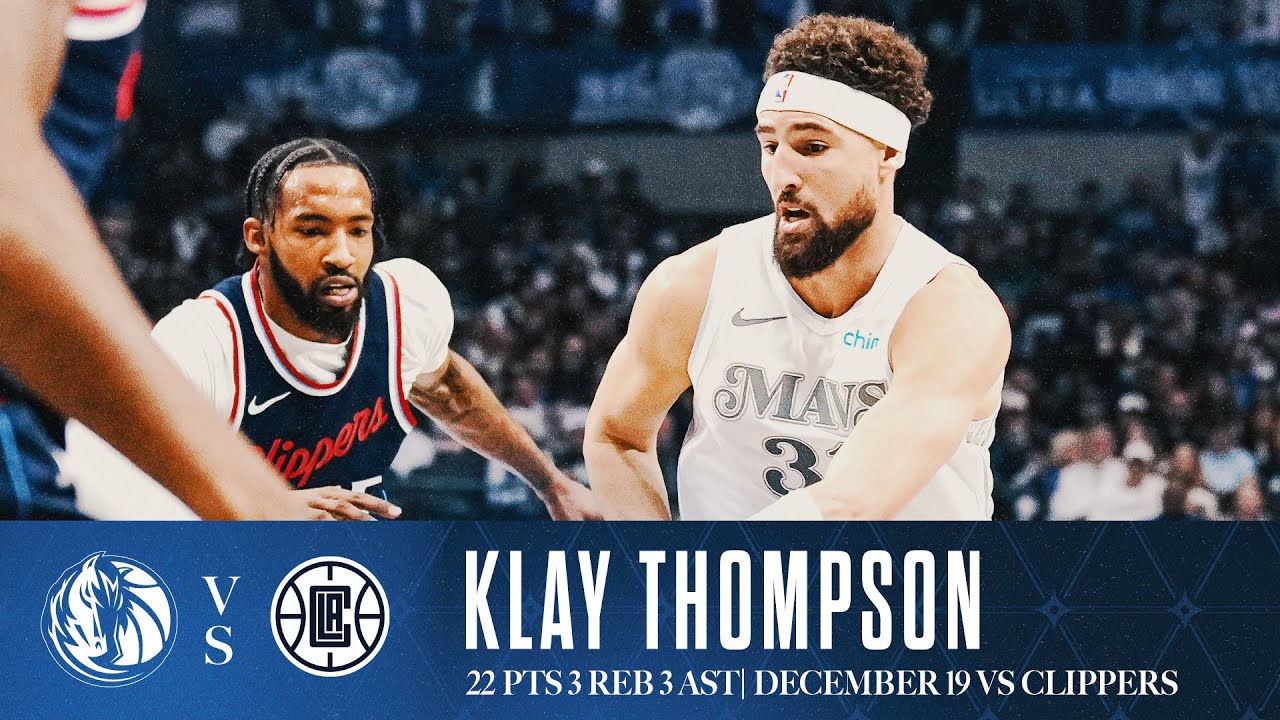 Klay Thompson (22 Points) Highlights vs. Los Angeles Clippers | December 19, 2024