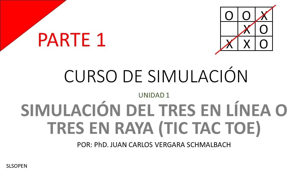 Simulación del Tres en Línea o Tres en Raya (Tic Tac Toe) en Excel [Unidad 1]