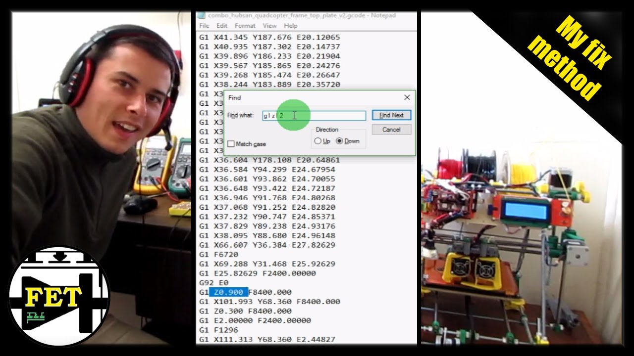 How to fix a stopped 3D print - printing a drone