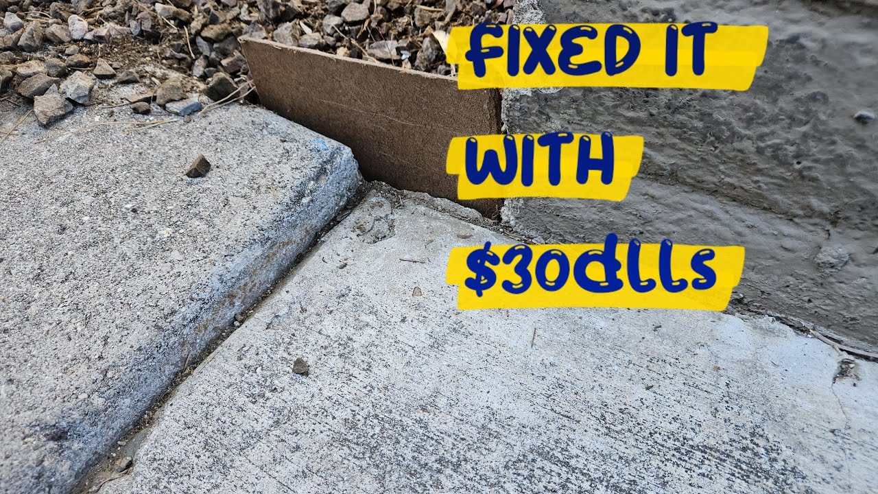 Repair an uneven sidewalk. 