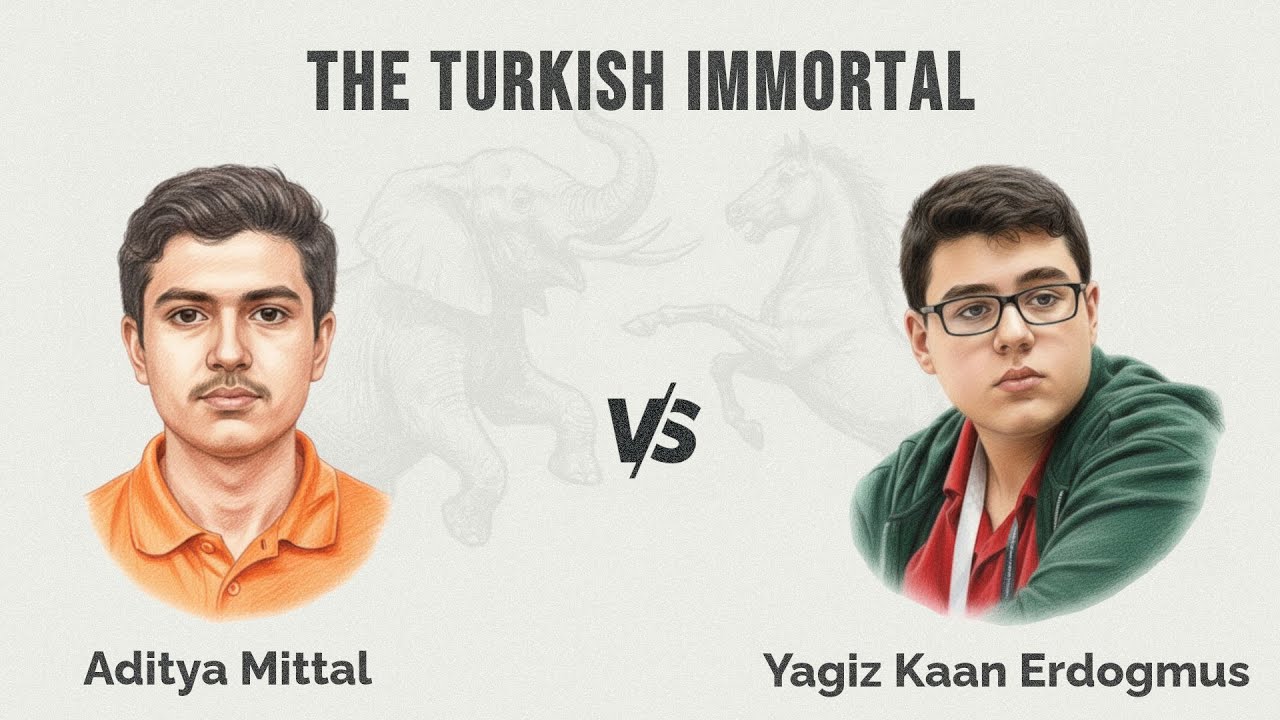 The Turkish Immortal | Aditya Mittal vs Yagiz Kaan Erdogmus | FIDE Grand Swiss
