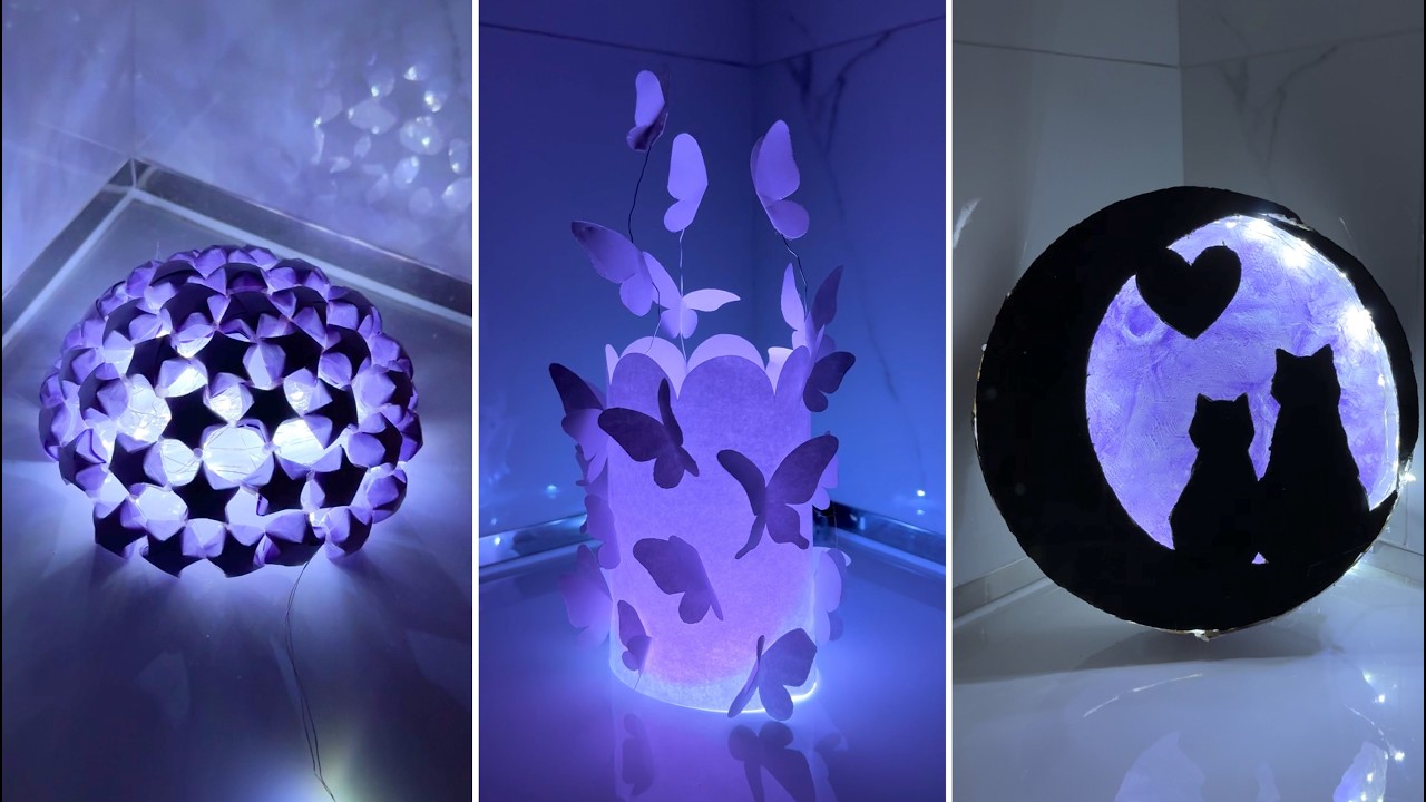 5 идей для самодельных светильников для вашей комнаты 💜
