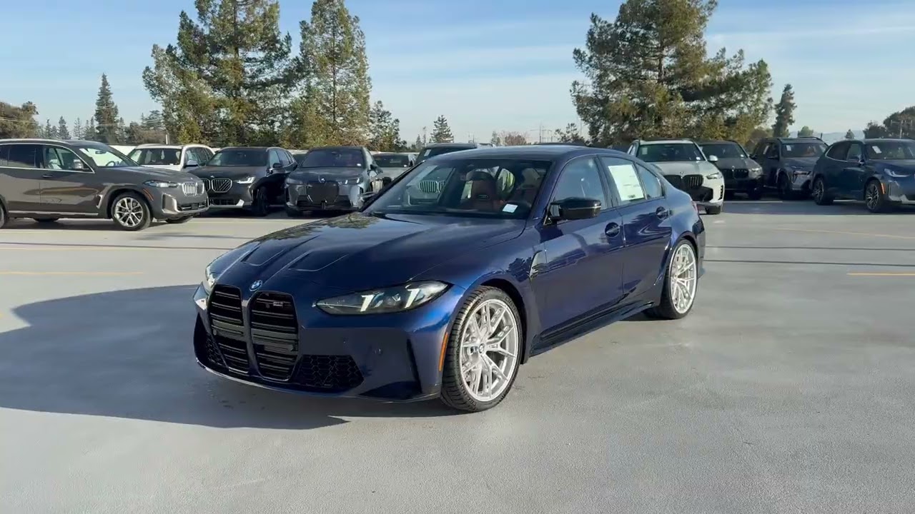 Представляем BMW M3 Competition xDrive 2026 года в цвете Tanzanite Blue с дисками Style 1063M | 4K