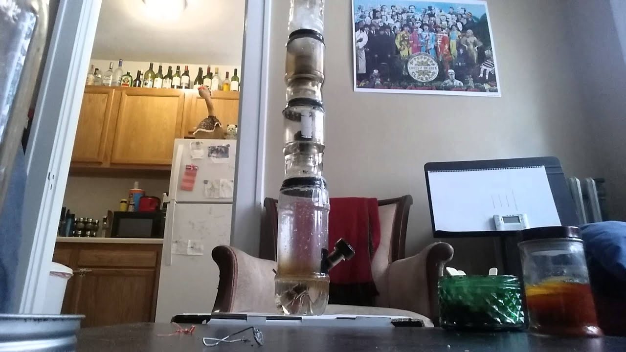 Homemade Bong - Double Dome Perc with Ice Catcher