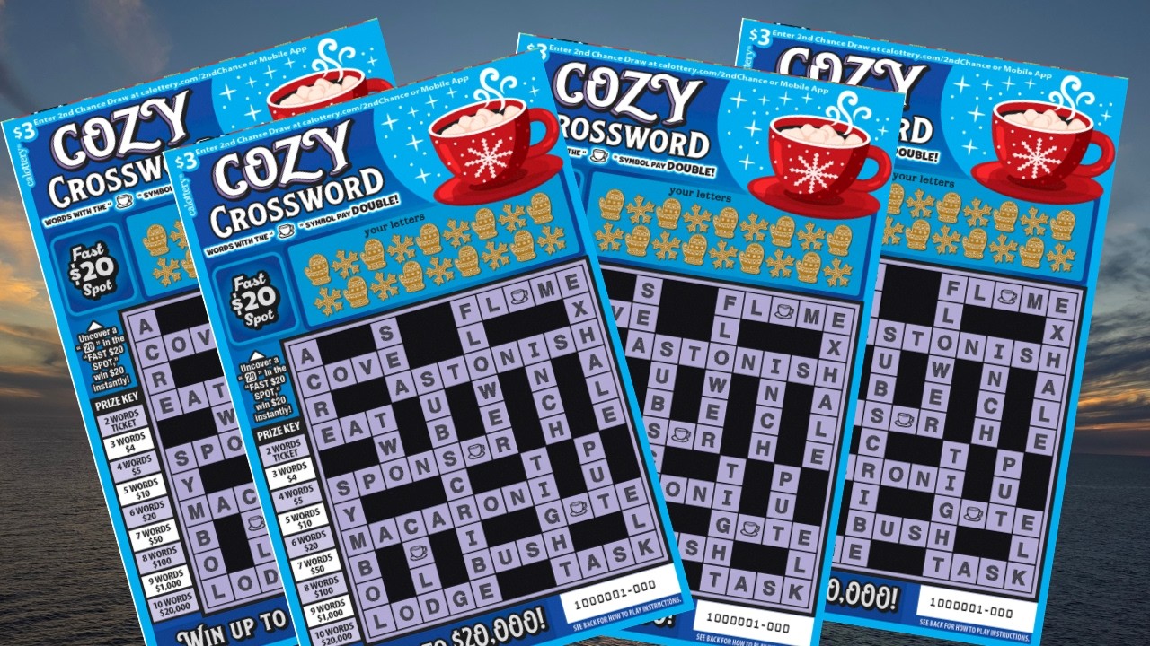 Кроссворд! Лотерейные билеты Калифорнии #лотерея #калифорния