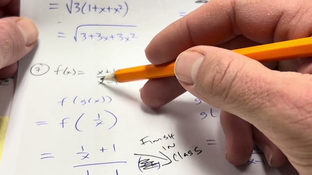 Pre-Calculus Quiz Review 4.1-4.4 Video