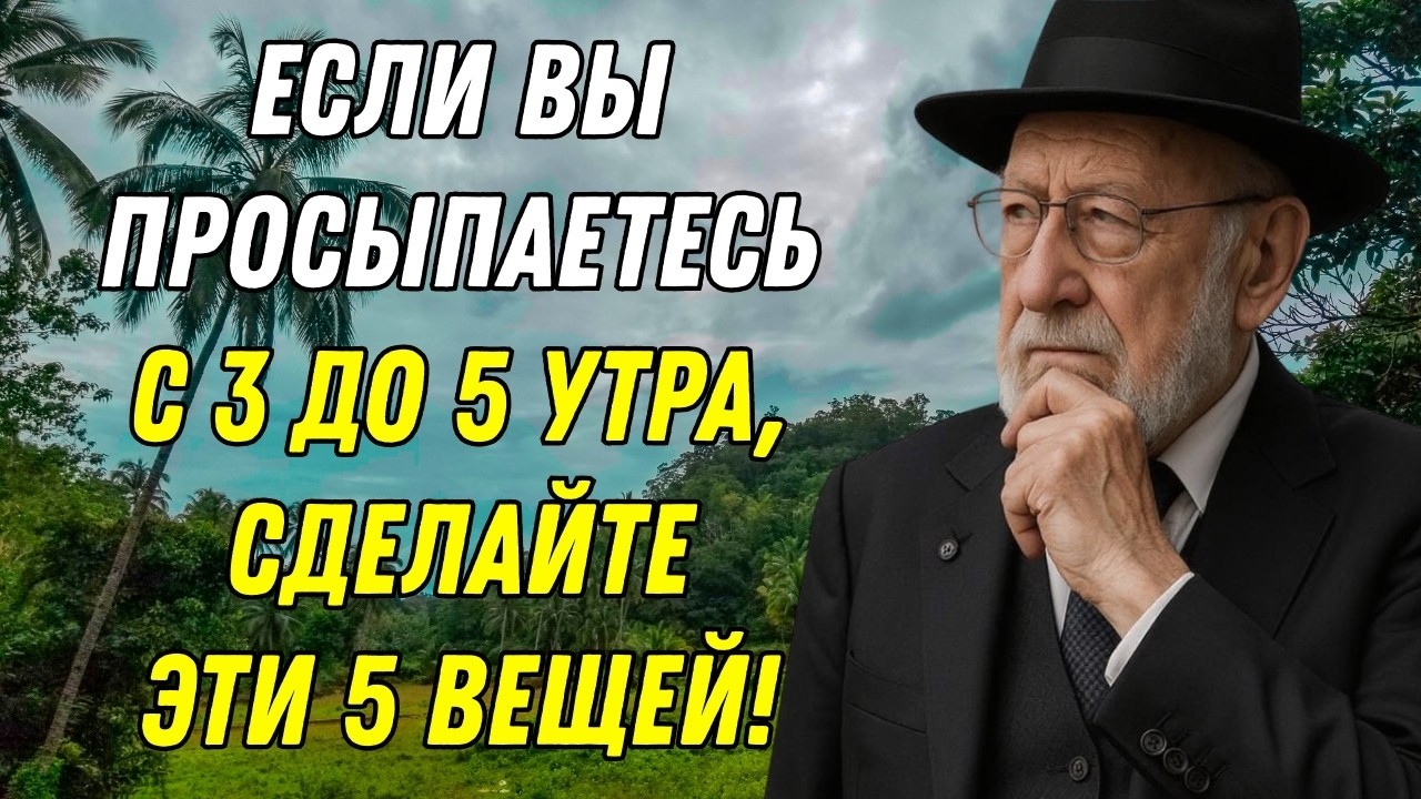 Просыпаетесь между 3 и 5 утра? Сделайте ЭТИ 5 вещей | Еврейская Мудрость