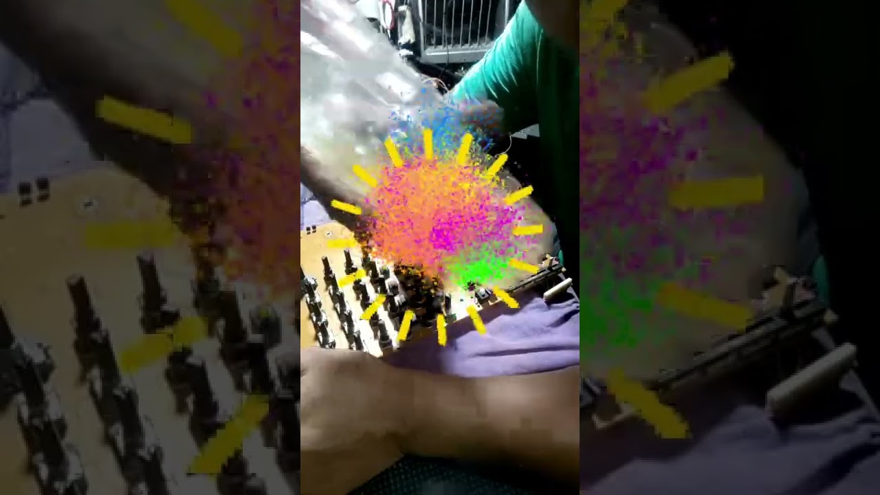 live-MG166CX no effect/distorted sound.check 1-by-1 repair done