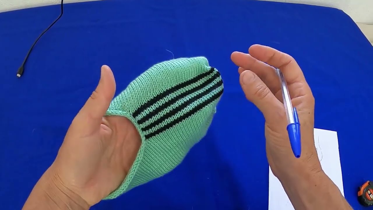 pantufa especial para  pé gordinho feita em tricô à máquina