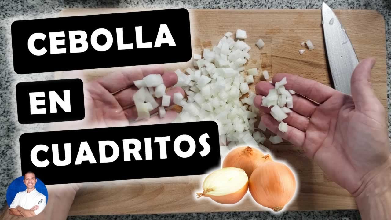 [PASO A PASO] Como CORTAR CEBOLLA en CUBOS o CUADRITOS. 🧅