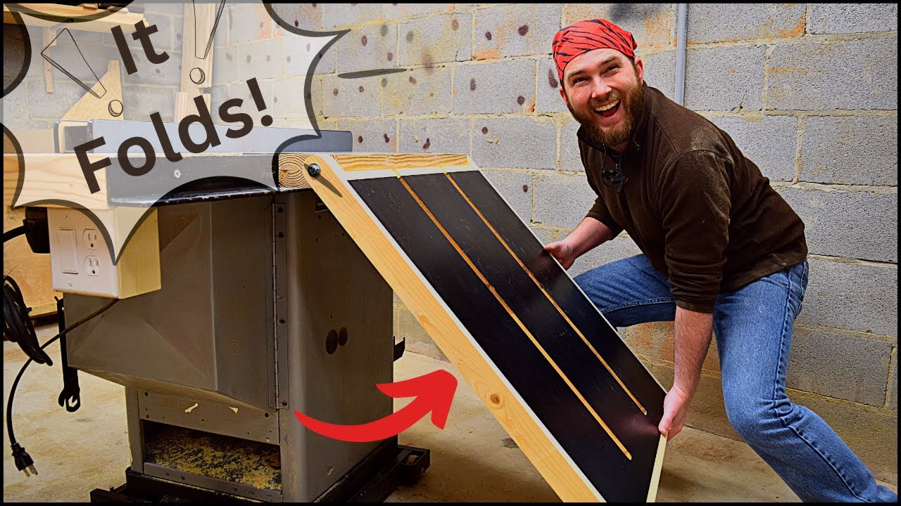 Building A Folding Outfeed Table