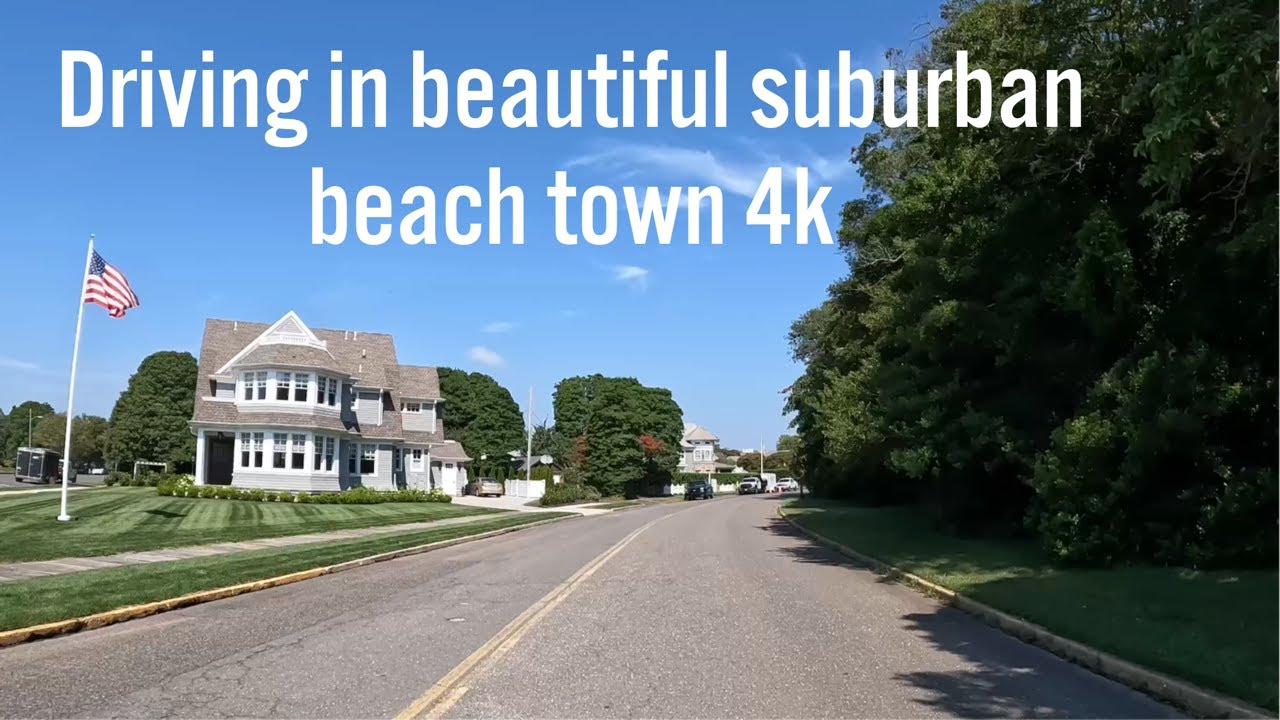 Driving in beautiful suburban beach town - Sea Girt, New Jersey 🇺🇸 (4k)