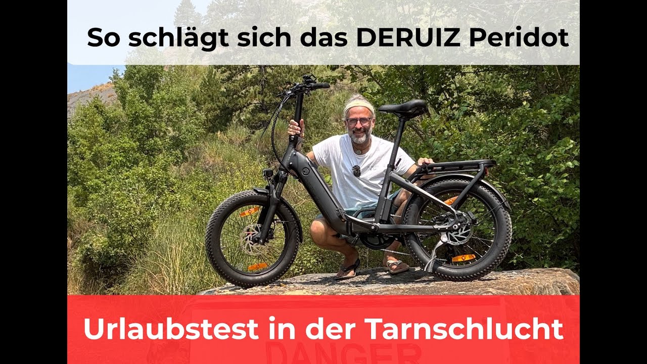 Klapp-E-Bike für Camper - das DERUIZ Peridot im Urlaubtest