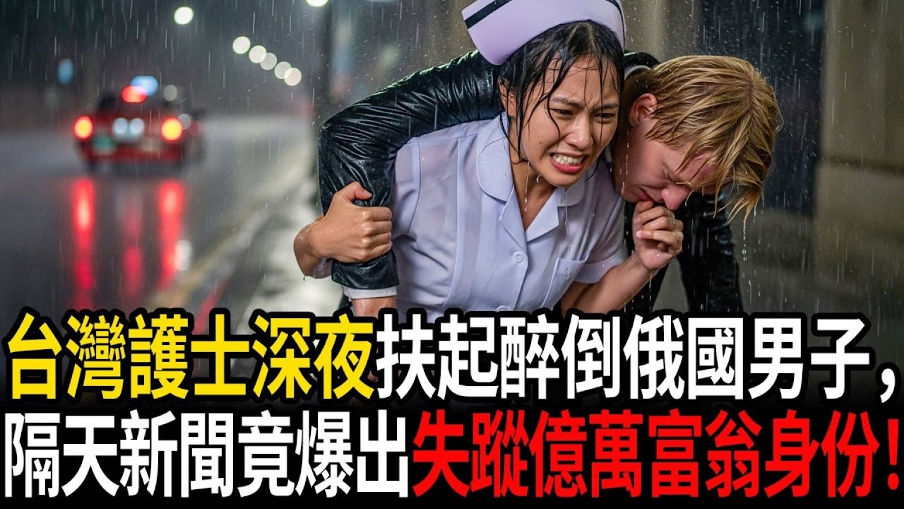 台灣護士深夜扶起醉倒俄國男子，隔天新聞竟爆出失蹤億萬富翁身份！#感人故事 #老年故事 #口述故事 #人生故事