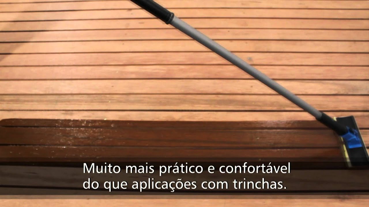 Como aplicar Stain e Verniz em madeira - Pad AT750/90 - Pinc&eacute;is Atlas