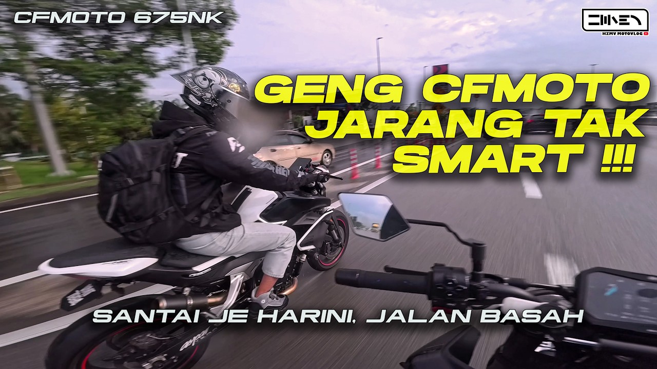 HATI HATI DO GAIS, SANTAI JALAN BASAH JE ! | CFMOTO 675NK SR Malaysia [4K]