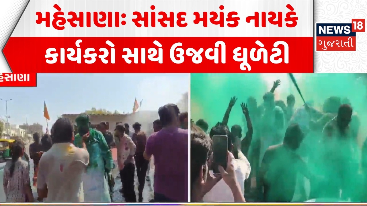 Mehsana Holi 2026: સાંસદ મયંક નાયકે કાર્યકરો સાથે ઉજવી ધૂળેટી | Mayank Nayak | Dhuleti Celebration