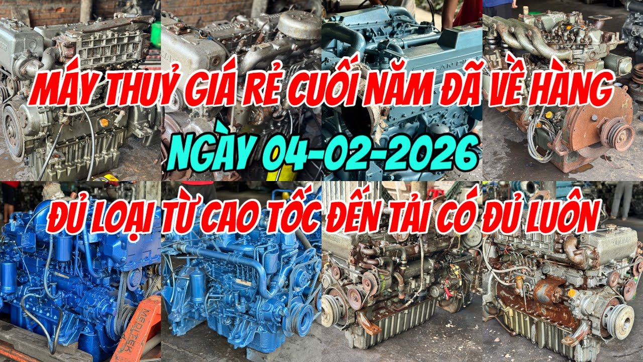 Máy Thuỷ Giá Rẻ (Isuzu Yanmar Yamaha Mitsubishi) Tải Đến Tốc Độ 0966,435,335 Ẩn|Tâm Vlog| Bán Ghe