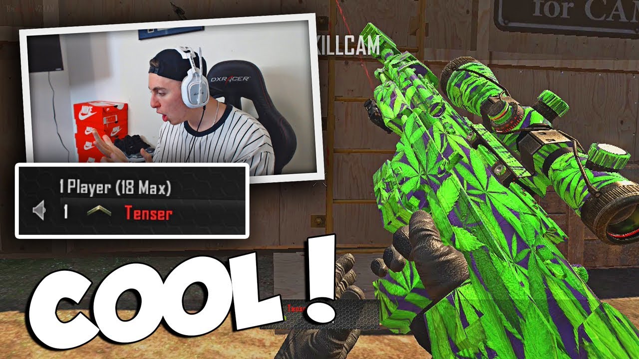 FIRST TIME USING A CUSTOM CAMO ON BO2! (SO COOL) BO2 Trickshotting