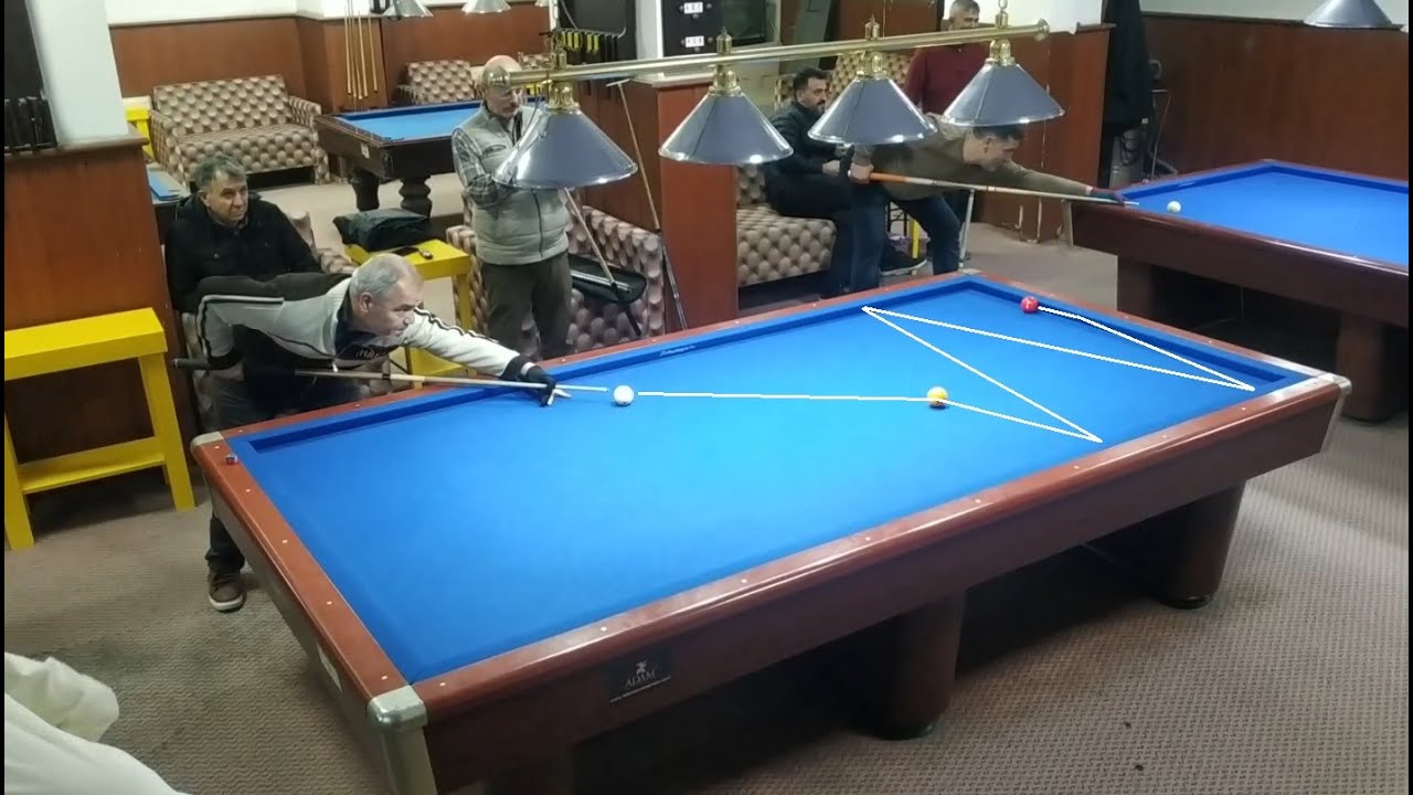 3 Cushion Billiards Shots 