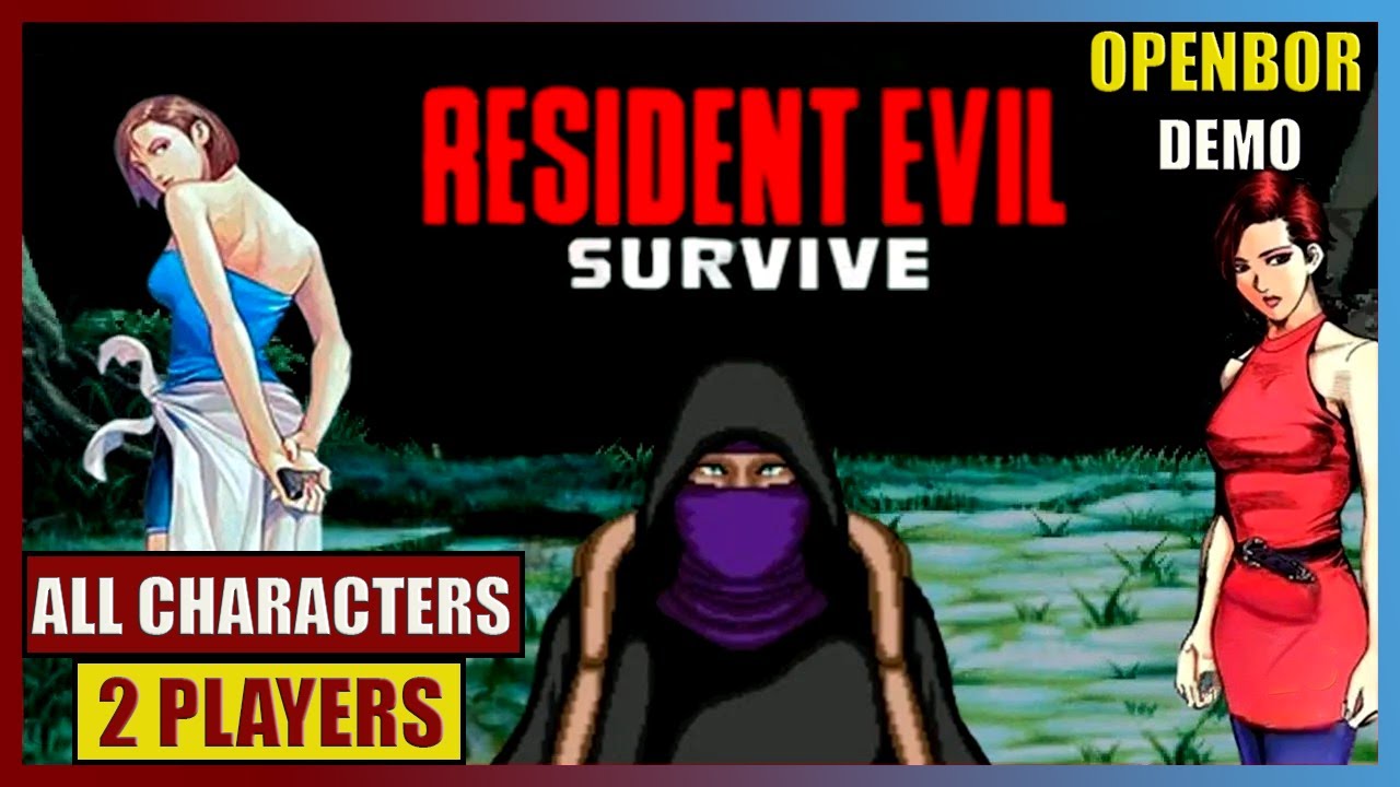 Resident Evil: Survive - DEMO + SURVIVAL (Co-op) ALL CHARACTERS PLAYED | OpenBOR