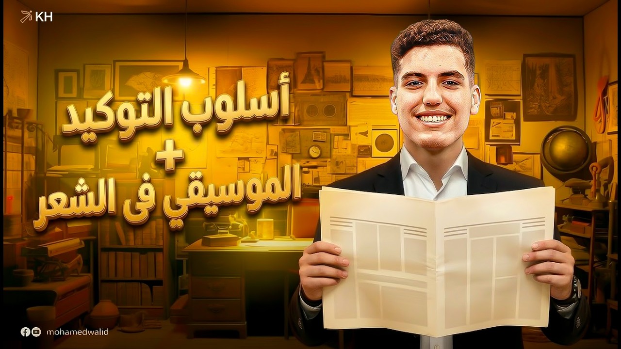 أسلوب التوكيد + الموسيقى في الشعر | الصف الأول الإعدادي ترم ثاني | 2026