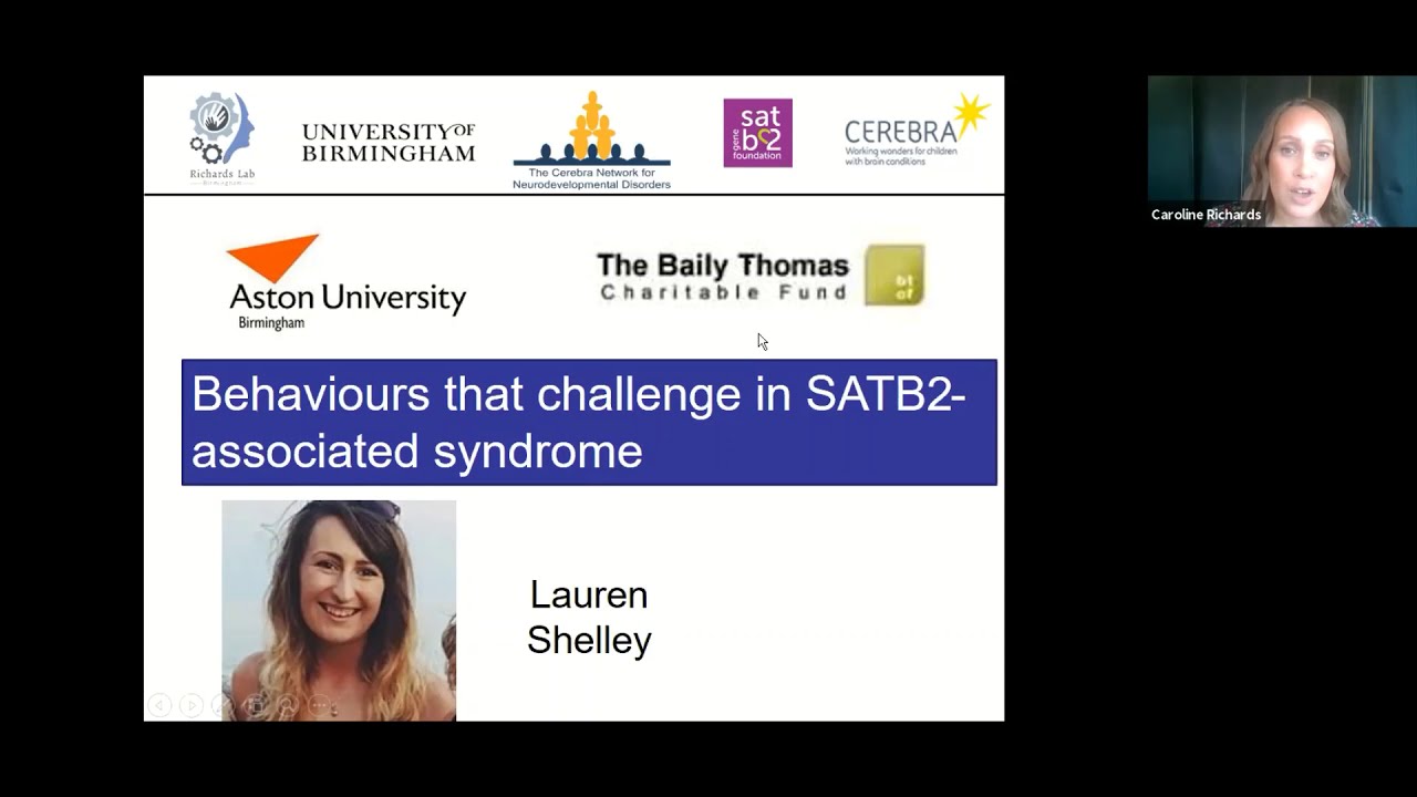 Managing Challenging Behaviors in SATB2-associated syndrome