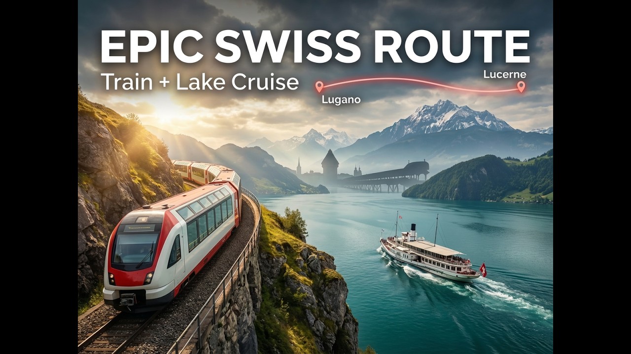 Come Ride the Gotthard Panorama Express from Lugano to Flüelen, then cruise across Lake Lucerne