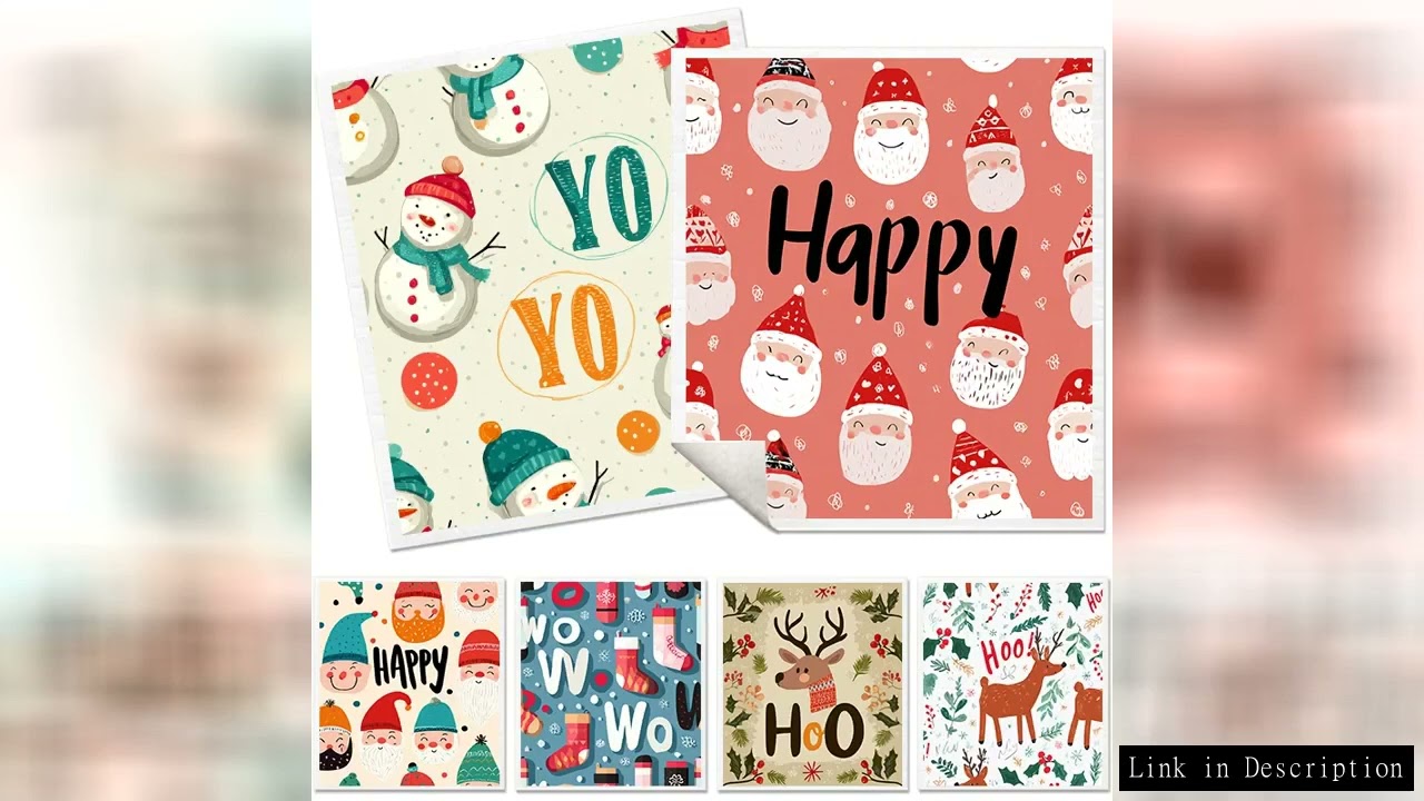 6 PCS Household Kitchen Dish Cloths Christmas Pattern Cleaning Dishcloth Washing Reusable Super Abso