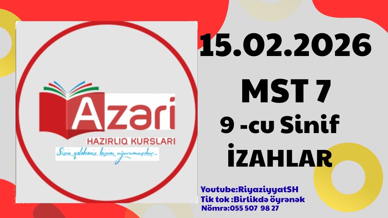 15.02.2026 Sınaq izahı.🫠