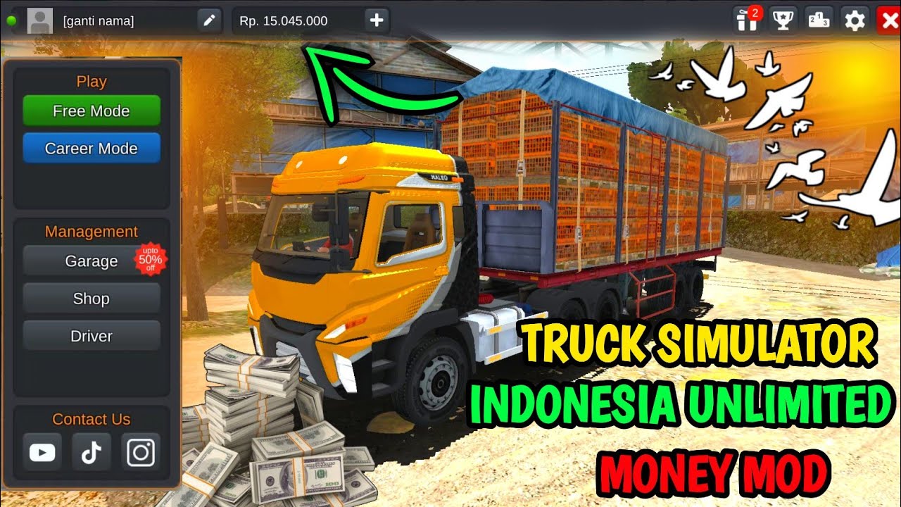 truck simulator indonesia unlimited money apk obb download || truck simulator indonesia mod download