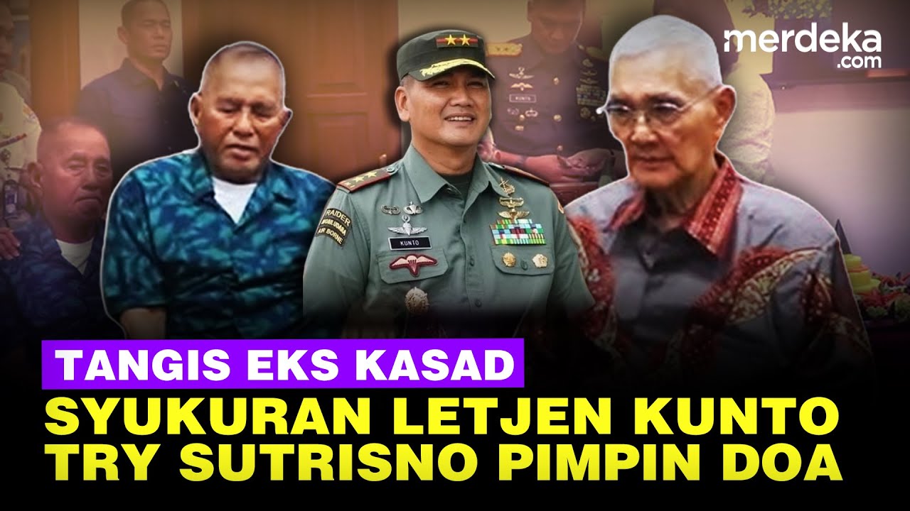 Merinding Jenderal Sepuh Try Sutrisno Pimpin Doa Syukuran Letjen Kunto, Tangis Eks Kasad Pecah
