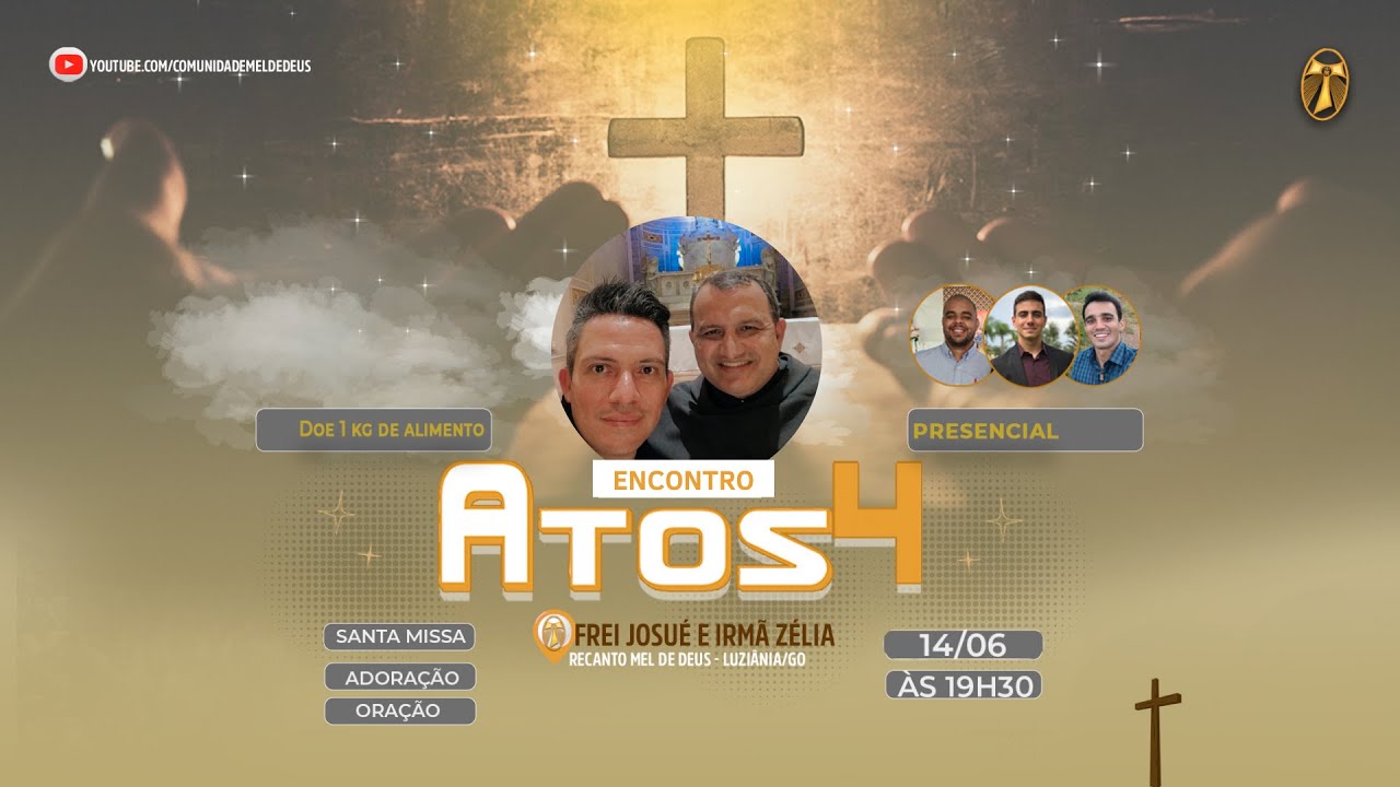 Adora&ccedil;&atilde;o com Frei Josu&eacute; e Pe Carlos Alexandre | Live Atos 4