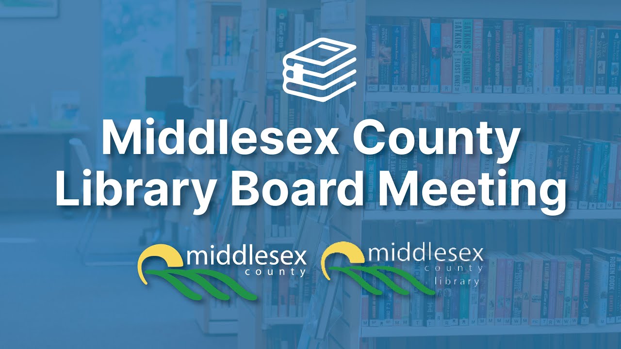 Middlesex County Library Board Meeting - Tuesday, January 13, 2026