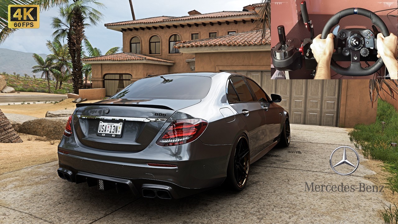 Mercedes-AMG E63 S BRABUS 800 | Logitech G923 Steering Wheel Gameplay