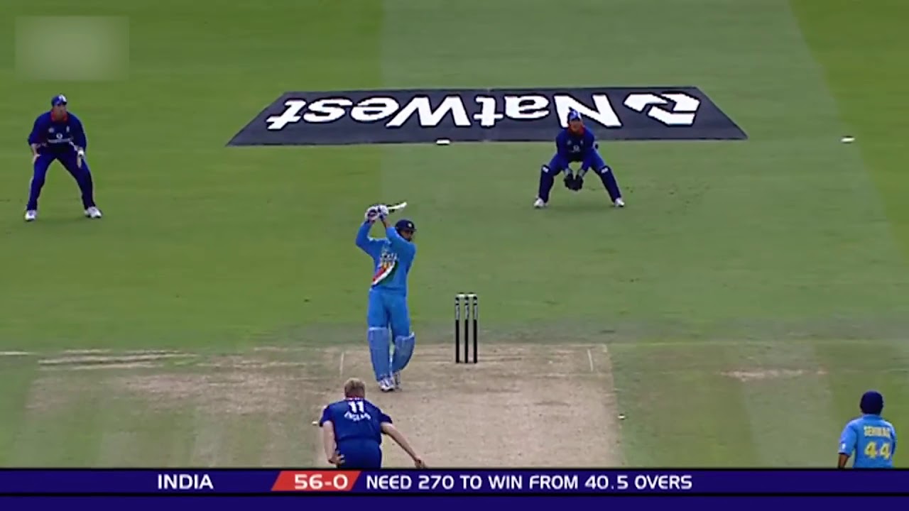 Sourav Ganguly | Natwest Series Final | 60 out off 43 Balls | 10 X 4's & 1 X 6's