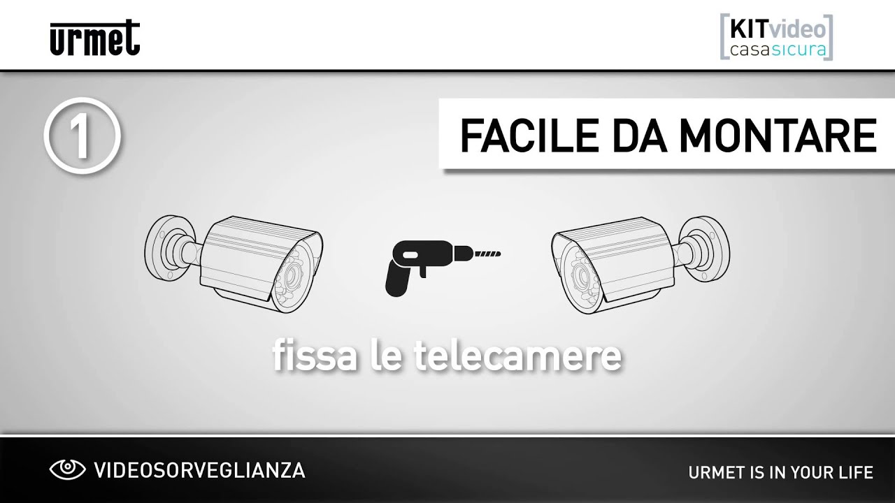 Urmet - Videosorveglianza - Kit Video Casa Sicura