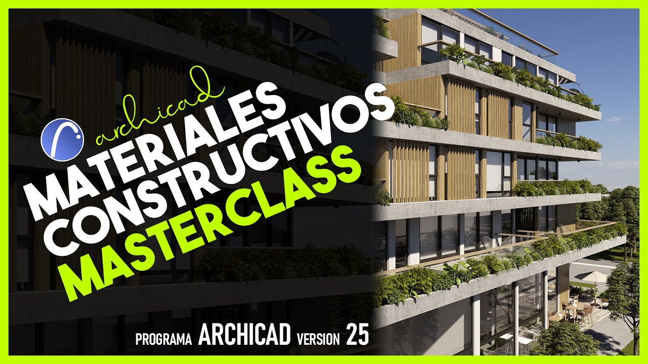 🟢 ArchiCAD | MATERIALES, COMPUESTOS, TRAMAS, SUPERFICIES, TODO! ► MASTERCLASS (ArchiCAD 25)