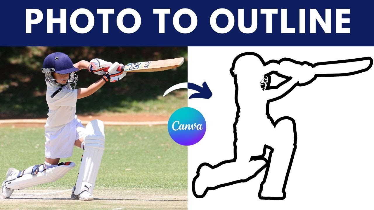 How to turn picture into outline in canva tutorial by DLC Ventures India