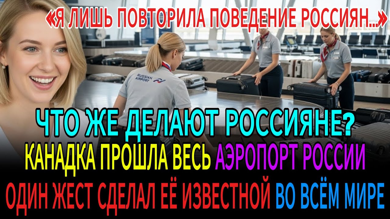 «НЕУЖЕЛИ СЕРВИС В РОССИИ НАСТОЛЬКО ВПЕЧАТЛЯЕТ» КАНАДКУ ПОРАЗИЛ БАГАЖНЫЙ СЕРВИС В РОССИИ