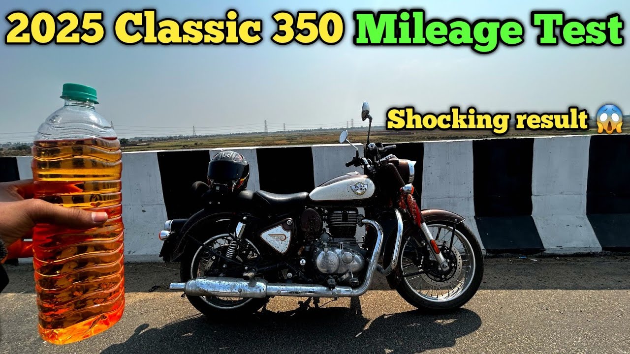 Royal Enfield Classic 350 2025 model  Mileage Test Shocking Results 😱